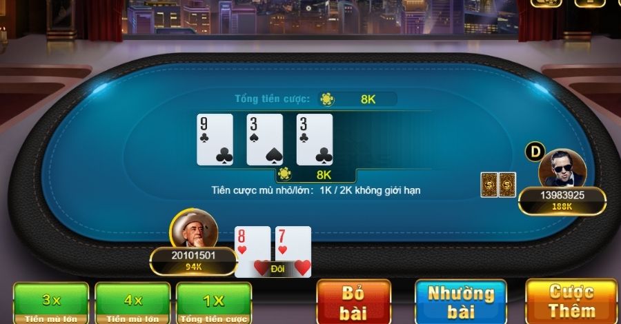 Đầy đủ các vòng cược trong một ván bài Poker