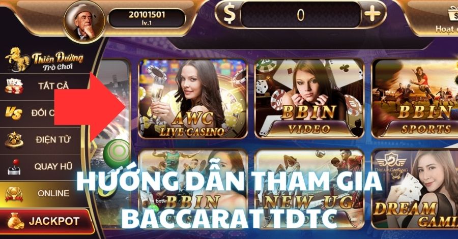 Hướng dẫn cách gia nhập Baccarat tại TDTC nhanh chóng